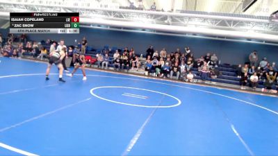 132 lbs 5th Place Match - Zac Snow, Lincoln Southwest vs Isaiah Copeland, Lincoln Southeast