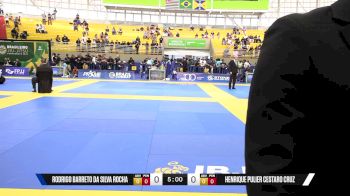Henrique Pulier Cestaro Cruz vs Rodrigo Barreto Da Silva Rocha 2025 Brasileiro Jiu-Jitsu IBJJF
