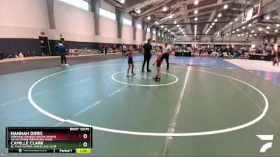 75 lbs 5th Place Match - Camille Clark, El Paso Supers Wrestling Club vs Hannah Diers, Dripping Springs Youth Sports Association Wrestling Club