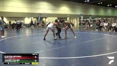 160 lbs Round 1 (16 Team) - Clayton Mitchell, Griffin Fang vs Tanner Collins, Coastline Red Tide