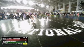 110 lbs Cons. Round 4 - Irma Archila-Menendez, Copper Hills vs Adriana Martinez, Olathe Co