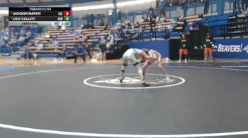 125 lbs Semifinal - Colt Collett, Cowley College vs Jackson Martin, Labette Community College