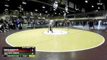 138 lbs Champ. Round 2 - Isaiah Gonzales, South Bakersfield vs Matthew Orbeta, Poway