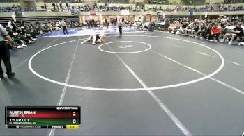 182 lbs Quarterfinals (8 Team) - Tyler Ott, Glenbard North vs Austin Brian, Liberty