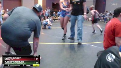 82 lbs Round 1 - Maxton Rickert, Branson vs Tucker Yarbrough, Marshfield Youth Wrestling