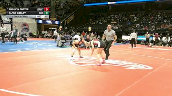 110 Class 2 lbs Cons. Round 2 - Olivia Donley, North Point vs Addison Foster, Jefferson City