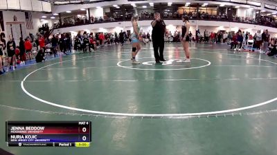 117 lbs Champ. Round 1 - Jenna Beddow, McKendree University vs Nuria Kojic, New Jersey City University