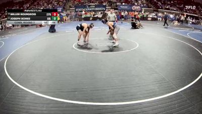 D 1 150 lbs Cons. Round 2 - Joseph Bores, Airline vs Miller Bourgeois, St. Paul`s