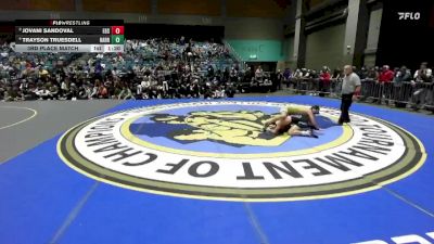 132 lbs 3rd Place Match - Jovani Sandoval, Elk Grove vs Trayson Truesdell, Harrisburg