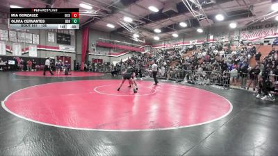 135 lbs Cons. Round 3 - Olivia Cervantes, Bonita vs Mia Gonzalez, Victor Valley