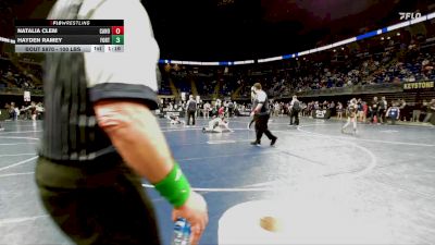 100 lbs 3rd Place - Natalia Clem, Canon-McMillan vs Hayden Ramey, Fort LeBoeuf