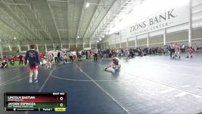 115 lbs Semifinal - Lincoln Bastian, Idaho Gold WC vs Jayden Espinoza, Live Training Wrestling