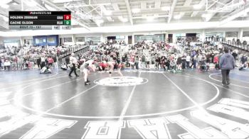 157 lbs Champ. Round 1 - Holden Zeeman, Grantsville vs Cache Olson, Westlake