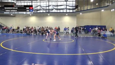 145 lbs Champ. Round 1 - Emily Angelo, Iowa Central Community College vs Shannon Dolan, Hawkeye Community College