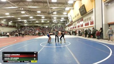 157 lbs Cons. Round 3 - Mateo Longoria, Coolidge vs Gavin Oplinger, Hamilton High School