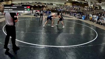 150 lbs Semis (4 Team) - Noah Mejia, Chattanooga Christian School vs Andrew Connow, Pope Saint John Paul II Preparatory School