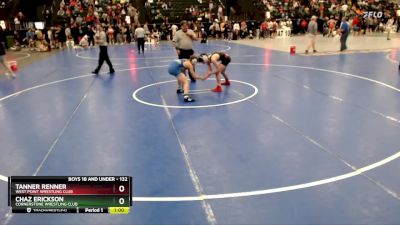 132 lbs Cons. Round 4 - Chaz Erickson, Cornerstone Wrestling Club vs Tanner Renner, West Point Wrestling Club