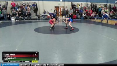 78 lbs Round 1 (4 Team) - Luke Hayes, Roncalli vs Logan Raef, Penn