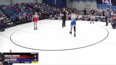 86 lbs Round 2 (6 Team) - Luca Grasso, Nebraska Blue Boys vs Tristan Perkins, Team Missouri Boys