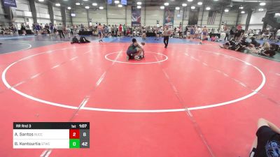 170 lbs Rr Rnd 3 - Aiden Santos, Buccaneers WC 2 vs Brody Kontourtis, Shore Thing Sun