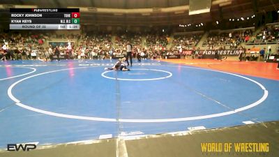 52 lbs Round Of 32 - Rocky Johnson, Team Of Hard Knox vs Kyan Keys, MilLard South Wrestling Club