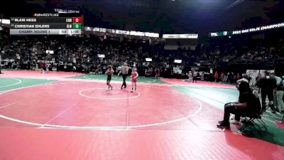 85 lbs Champ. Round 1 - Christian Ehlers, SLW1 vs Blair Hess, CRW3