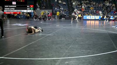 133 lbs Consi Of 32 #2 - Josh Sanders, Bellarmine vs Kevin Lopez, Morgan State