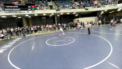 110 lbs Cons. Round 4 - Taniyah Moss, Unattached vs Madizyn Megrant, Pekin