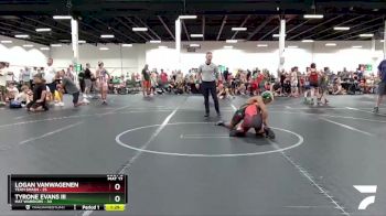 100 lbs Round 1 (4 Team) - Logan VanWagenen, Team Smash vs Tyrone Evans III, Mat Warriors