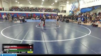 98 lbs Champ. Round 1 - James Swanson, Lake City vs Carter Happell, Sandpoint