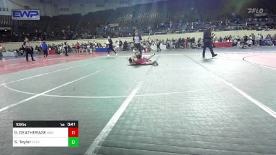 108 lbs Consi Of 8 #2 - GABI DEATHERAGE, Hinton Comets vs Shelby Taylor, Cleveland Public Schools