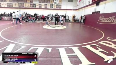 110 lbs Cons. Semi - Vivian Nguyen, Cerritos College vs Leslie De Anda, Bakersfield College