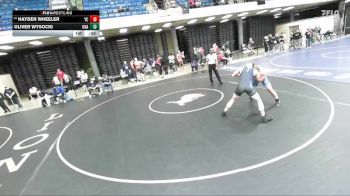 190 lbs Cons. Round 3 - Hayden Wheeler, Yorkville Christian vs Oliver Wysocki, Unattached