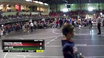 95 lbs Cons. Round 1 - Leo Rue, Falls City Wrestling Club vs Paxton Grothe, Winside Youth Wrestling