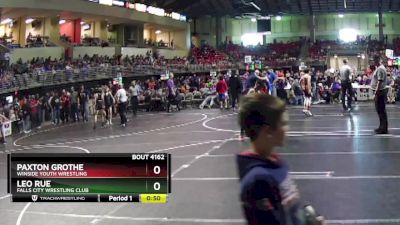 95 lbs Cons. Round 1 - Leo Rue, Falls City Wrestling Club vs Paxton Grothe, Winside Youth Wrestling