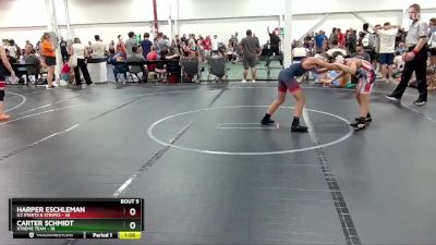 92 lbs Round 3 (4 Team) - Carter Schmidt, Xtreme Team vs Harper Eschleman, U2 Starts & Stripes