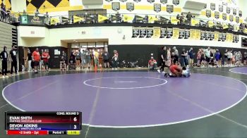144 lbs Cons. Round 3 - Evan Smith, Panther Wrestling Club vs Devon Adkins, Oak Hill Wrestling Club