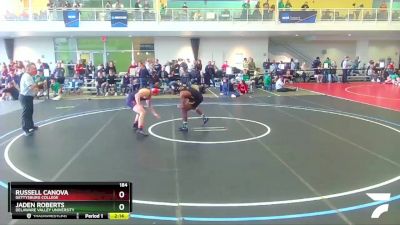 184 lbs Cons. Round 1 - Jaden Roberts, Delaware Valley University vs Russell Canova, Gettysburg College