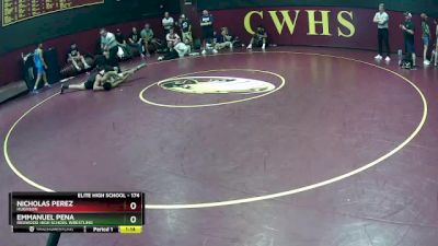 174 lbs Cons. Round 3 - Nicholas Perez, Hughson vs Emmanuel Pena, Redwood High School Wrestling