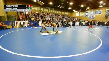126 lbs Semifinal - Massimo Ortiz, Servite vs Vincent Peyron, Mission Oak