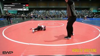 40 lbs Quarterfinal - Amelia Stanley, Legacy Elite Wrestling Club vs Eve Lopez, Black Fox Academy