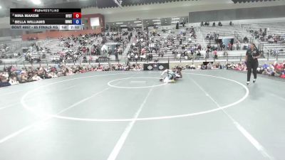 65 Finals kg Champ. Round 2 - Nina Makem, Nyac/Storm vs Bella Williams, Iowa Womens Wrestling Club