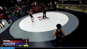 100 lbs Cons. Round 3 - Jax Vang, Red Wave Wrestling vs Declan Leonard, USA Gold Wrestling Club