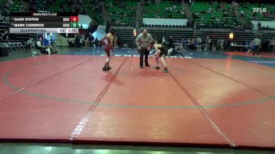 5A 113 lbs Quarterfinal - Gage Staton, Scottsboro vs Mark Cisneros, Saint Clair County