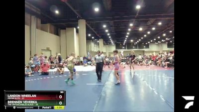 90 lbs Semis & Wb (16 Team) - Brennen Veverka, The Untouchables Black vs Landon Wheelan, Moyer Elite