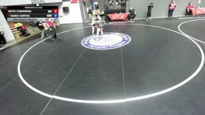 135 lbs 5th Place Match - Maya Camarena, Sunnyvale Wrestling Club vs Sarai Cortez, Gilroy High School Wrestling