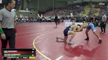 165 lbs Placement Matches (16 Team) - Payton Handevidt, Augustana (SD) vs Leo Mushinsky, UMary