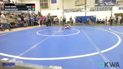 58 lbs Consi Of 4 - Eland Terrel, Black Fox Wrestling Club vs Blaine Horton, Newkirk Takedown Club