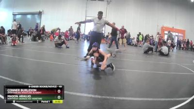 49 lbs Round 2 - Conner Burleson, Spartanburg Wrestling Academy vs Mason Araujo, Northeast Georgia Mat Monstars