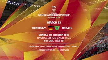 GER vs BRA | 2018 FIVB Womens World Championships